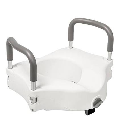 Raised Toilet Seat with Armrests Rental - Image 3